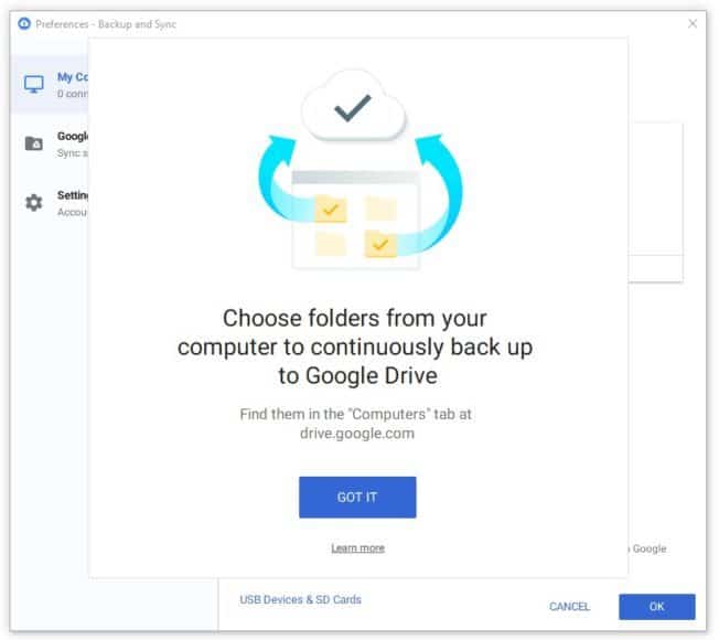 備份電腦任何資料夾   Google「Backup and Sync」推出