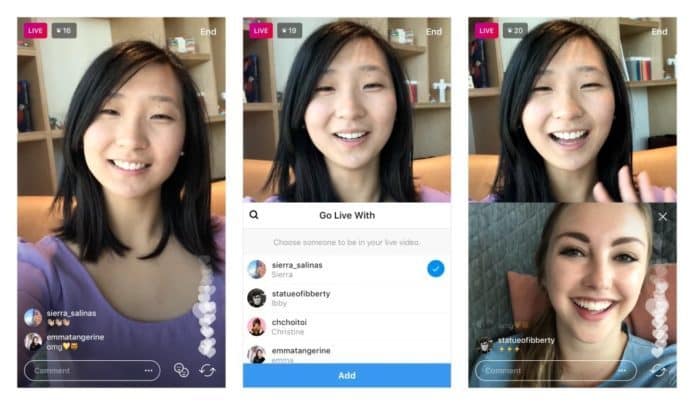 Instagram 測試 2 人開 Live 新功能