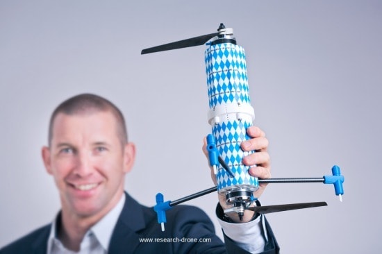 雙螺旋槳打直飛行的新型航拍機 用電較少效能更高