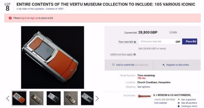 靠拍賣資產還債  奢侈手機品牌 Vertu 沒落