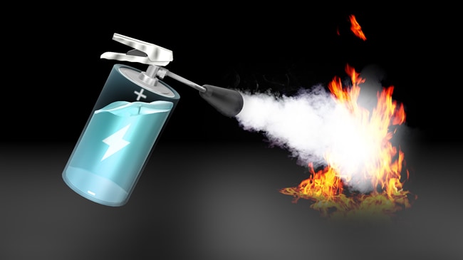 日本新發明鋰電不會著火爆炸　電解液變成滅火劑