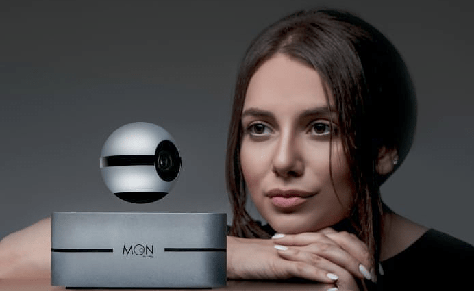 「Moon by 1-Ring」世界首個磁力懸浮 IP Cam 360度順滑鏡頭旋轉