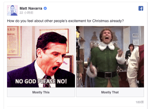 Facebook 新增相片投票功能　GIF圖都用到