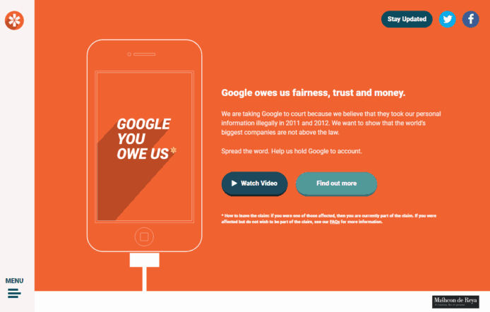 英國消費者控 Google 侵犯私隱　每位用戶賠 5,300 元