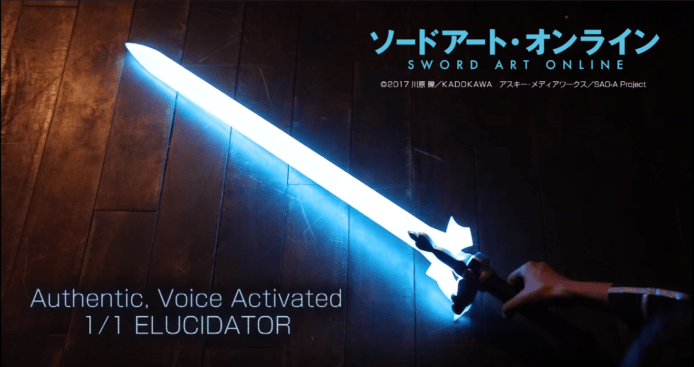 【有片睇】Cerevo 《刀劍神域》黑劍闡釋者實體化　揮動發光發聲