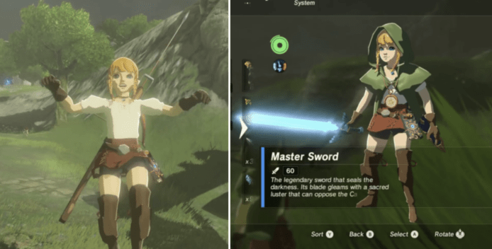 《薩爾達傳說：荒野之息》主角 Link 魔改造成女勇者 Linkle