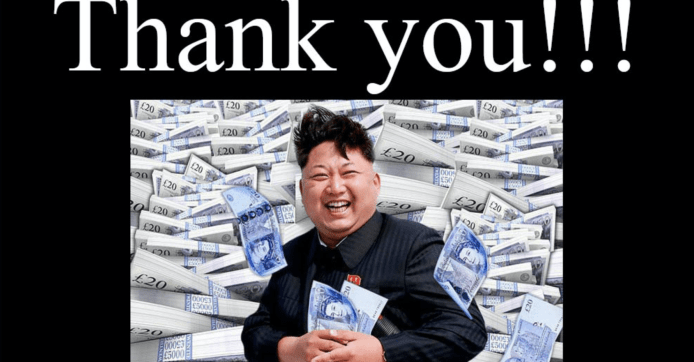 43億虛擬貨幣賊贓洗淨成功　黑客扮金正恩講Thank You!!
