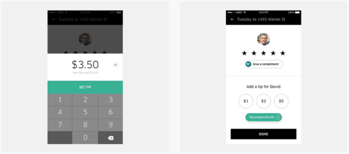新功能鼓勵司機   Uber 乘客未落車可先俾貼士