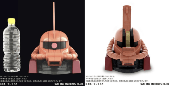 桌面上的巨大渣古頭　Bandai 推 Gundam 渣古頭精緻膠紙座