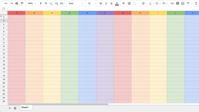 Google Sheets 內藏同志驕傲月復活彩蛋