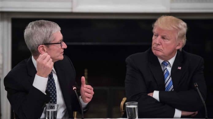 特朗普夜宴Tim Cook　貿易戰升溫向蘋果派定心丸？