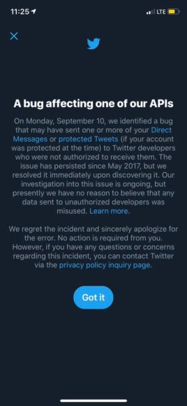 Twitter 有 Bug 私訊可能傳錯   少於 1% 用戶中招