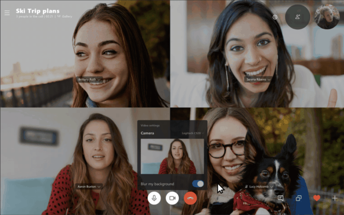 Skype 背景自動虛化功能正式向一般用家開放