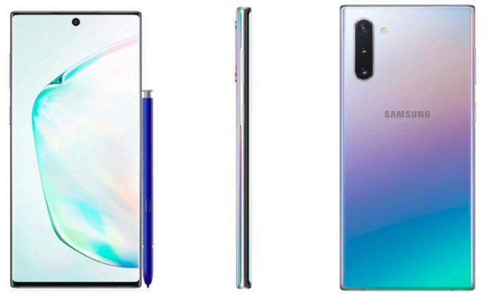 Samsung Galaxy Note 10 官方圖流出  熒幕更大加入幻變色