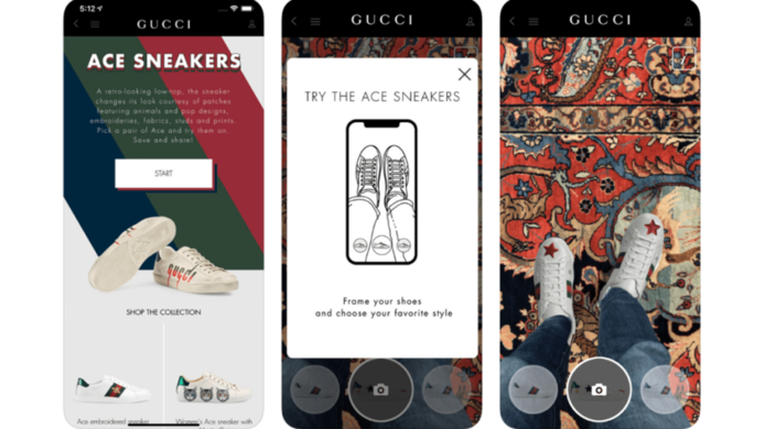 Gucci 引入 AR 試鞋技術　足不出戶即可試新鞋