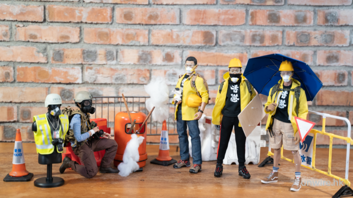 港人自製前線示威者 Figure  推出新記者模型感謝其付出