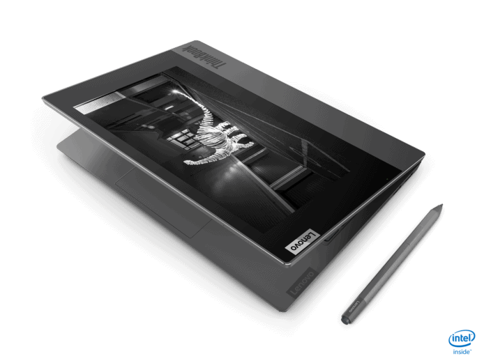 【CES 2020】Lenovo ThinkBook Plus 現場實試   大型 e-ink 雙螢幕設計玩法多