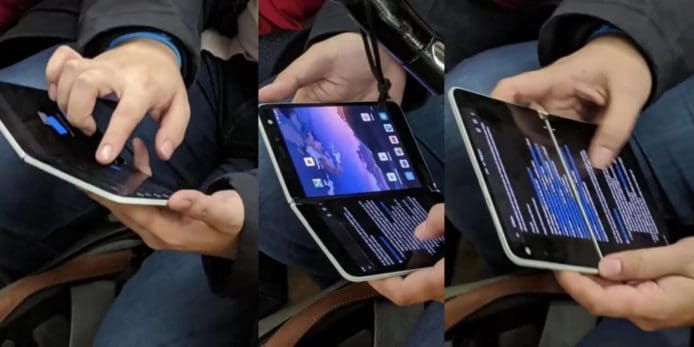 Microsoft Surface Duo 摺機   開發人員開始初步測試