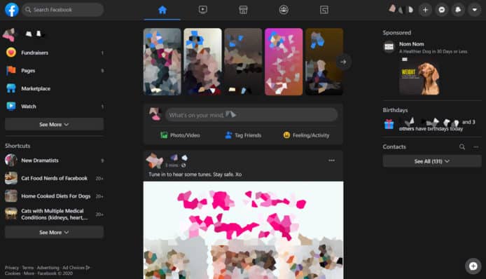 Facebook 推新設計「Dark Mode」 目前僅限 PC 網頁版