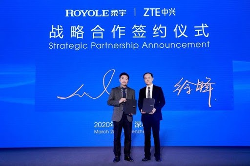 柔宇宣佈與中興通訊合作　聯手研究全柔性屏幕技術