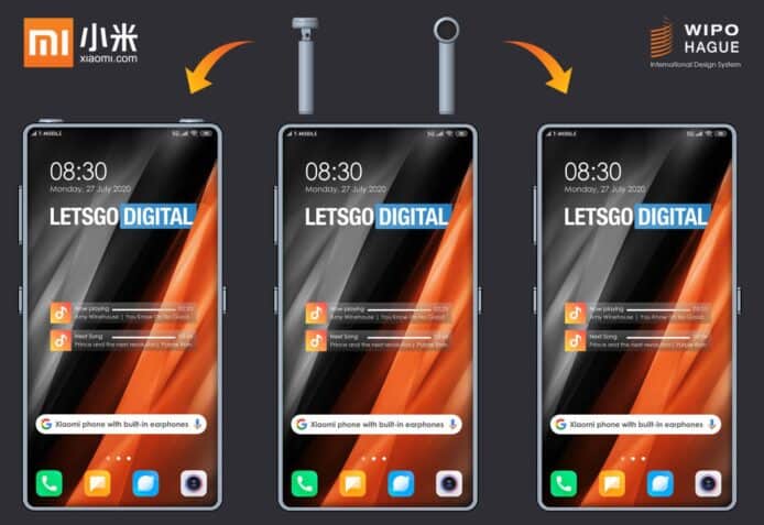 小米申請設計專利   手機內置真無線耳機