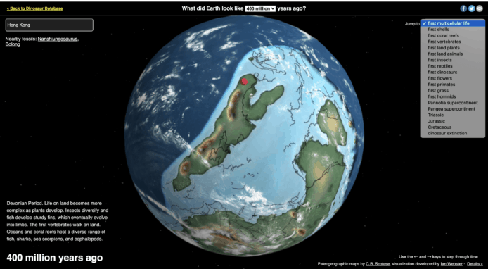 7.5 億年前的香港在何處　美生物學家繪製互動地圖