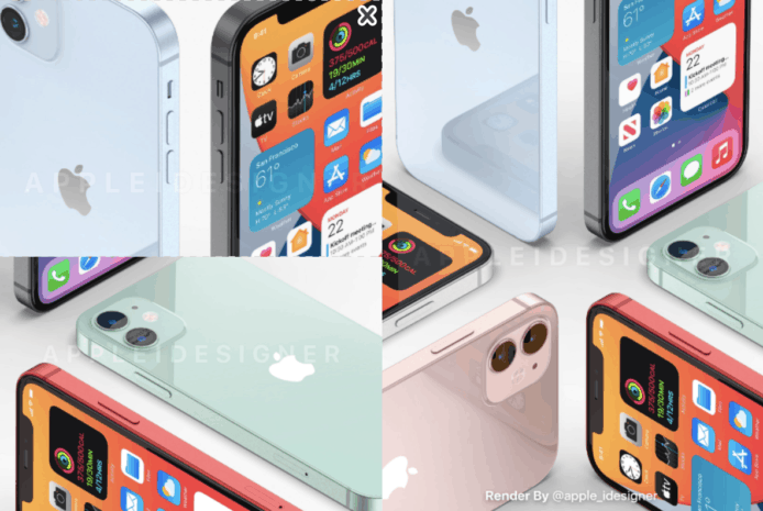 iPhone 12 午餐肉造型設計圖   湖水綠及天藍新色超夢幻