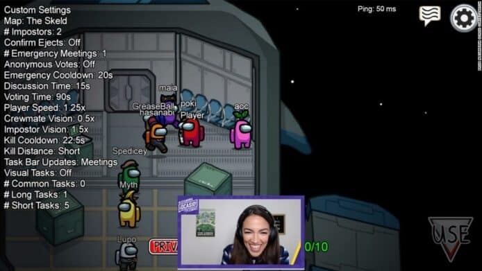 美國議員直播 Among Us 鼓勵投票　獲超過 43 萬人觀看