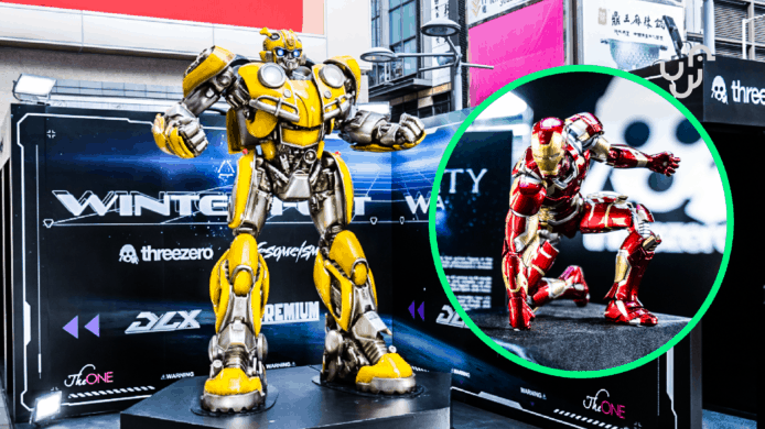 threezero 20 周年展　2.5 米大黃蜂 + Iron Man MK 43