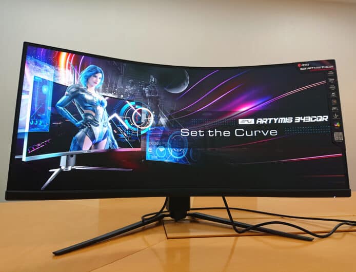 MSI MPG ARTYMIS 343CQR電競熒幕  曲面設計＋34吋面板＋AI功能
