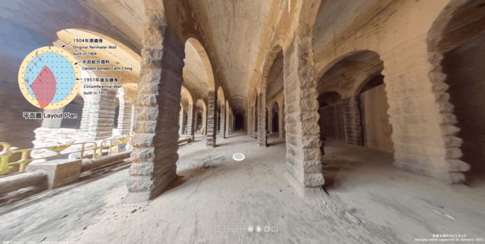 政府製作主教山配水庫 360° 導賞     香港仿羅馬式建築古蹟網上睇