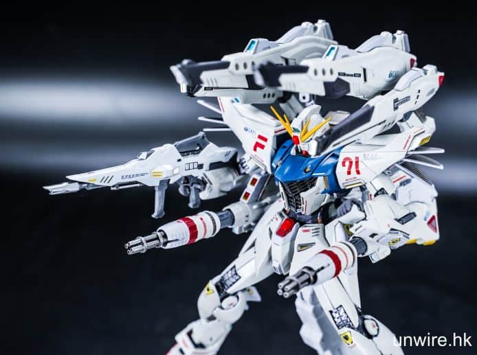 【評測】高達 F91 CHRONICLE WHITE Ver.　武裝超豐富 + 特別配色塗裝