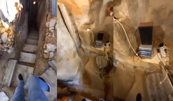 【有片睇】仔被父母駡 後院挖地「建窩」  有 Wi-Fi 、冷氣設備齊全