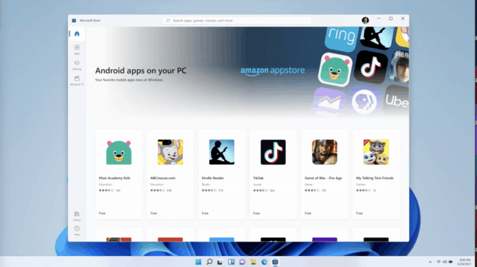 Windows 11 直接運行 Android App     透過 Amazon Appstore 安裝