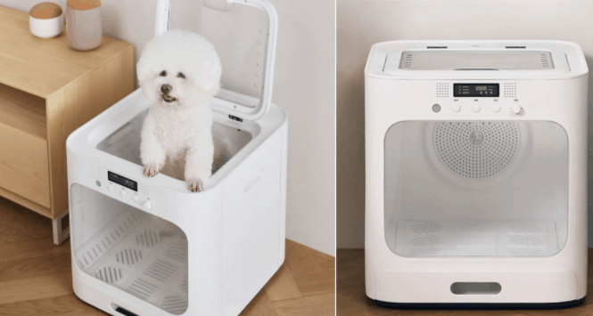小米有品眾籌寵物智能烘乾箱    雙循環負離子吹乾貓狗身體