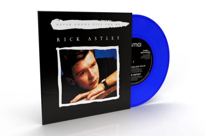 經典 Rickroll MV 播放突破 10 億　推 7 吋黑膠助興