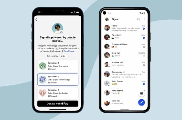 Signal 加入捐款功能　課金支援平台營運