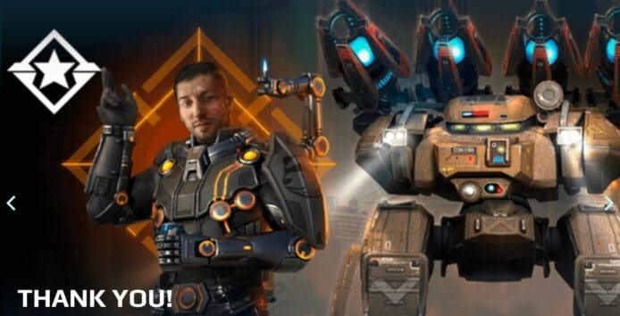 遊戲《War Robots》暖心義舉   暗地加入斷臂角色為截肢同事籌款