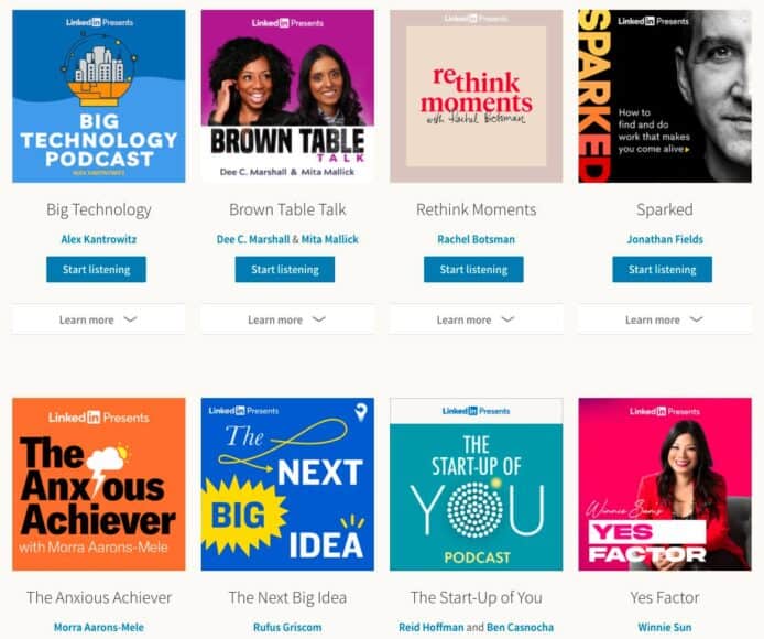 以專業人士作目標   LinkedIn 推出 Podcast 服務