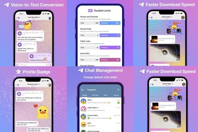 Telegram 宣佈每月用戶超過 7 億   同步公佈月費 5 美元收費功能