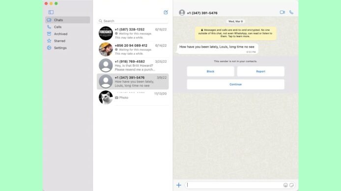 WhatsApp for Mac 測試新版    原生支援 Apple Silicon 處理器