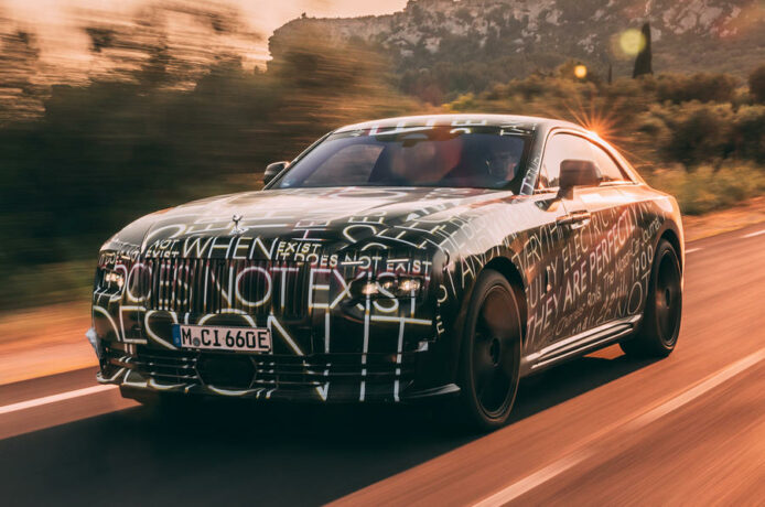 勞斯萊斯首部純電動車曝光     懸掛系統測試階段