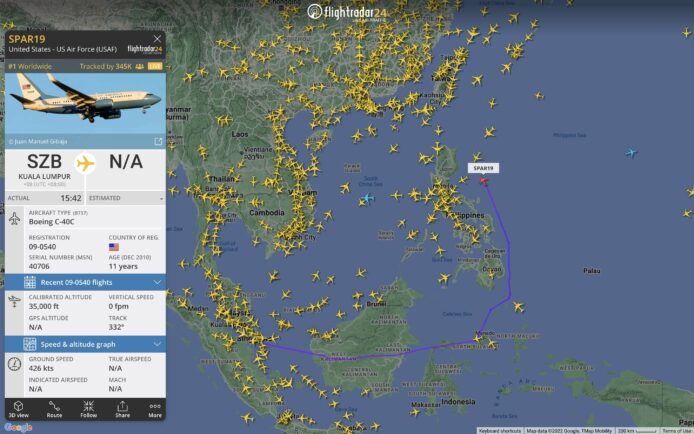 30 萬人追查佩洛西訪台專機     Flightradar24 網絡負荷過重癱瘓