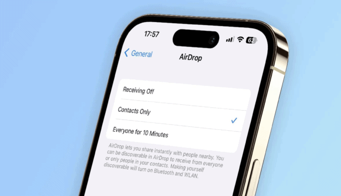 AirDrop 所有人限 10 分鐘功能  中國以外市場在 iOS 16.2 都可用