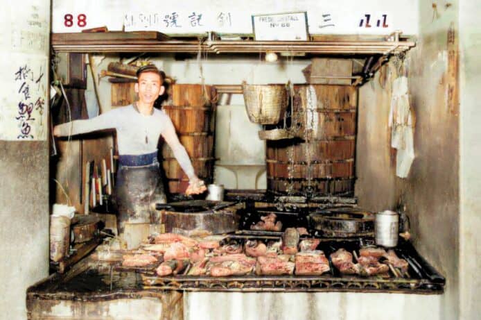 市建局 AI 修復歷史黑白相    中環街市13個攤檔更完整還原