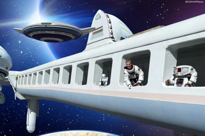 美國領事用志明橋AI改圖扮上太空   網民讚貼地幫手介紹香港特色