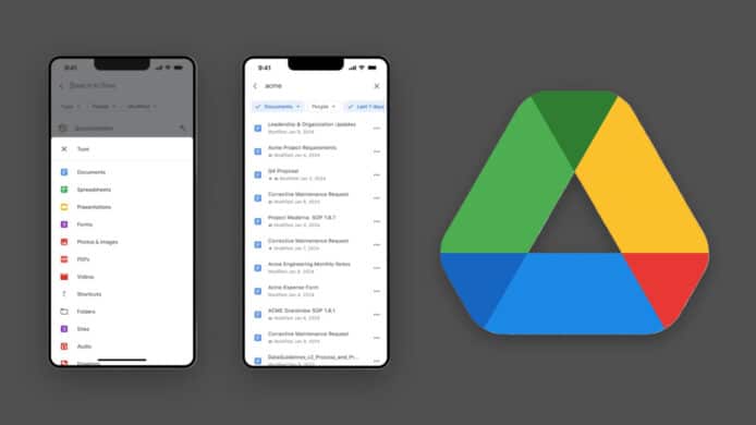 Google Drive 標誌和截圖