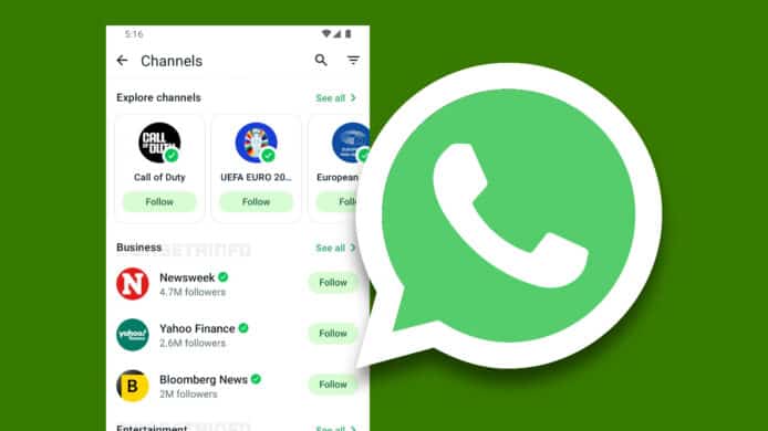WhatsApp logo and screenshot