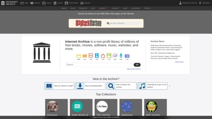 Internet Archive 遭 DDoS 攻擊   部分功能無法使用