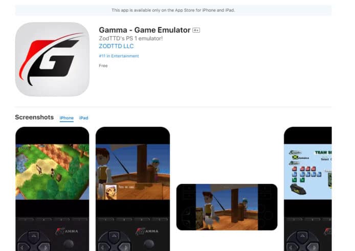 PS 模擬器 iOS 版 App Store 上架     iPhone iPad 可暢玩 PS 遊戲